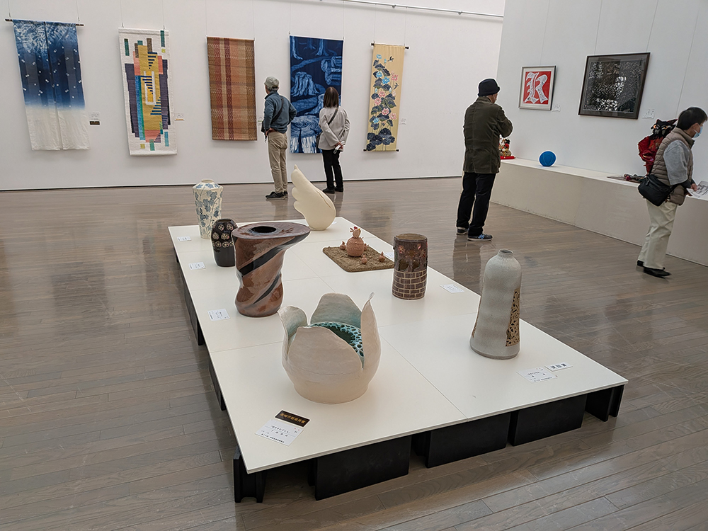 工芸部門　展示風景