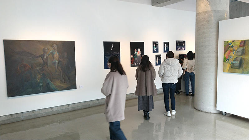 絵画作品、参加型の作品など