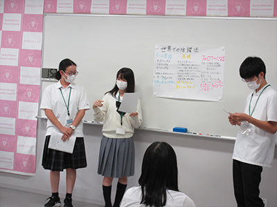 プレゼンテーションと質疑応答の様子