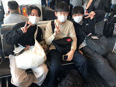 (3)まもなく羽田空港を出発です!