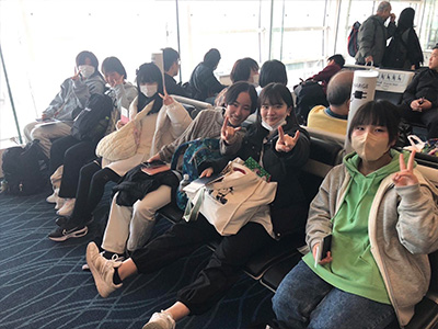 (3)まもなく羽田空港を出発です!