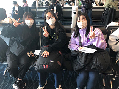 (3)まもなく羽田空港を出発です!