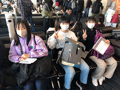 (3)まもなく羽田空港を出発です!