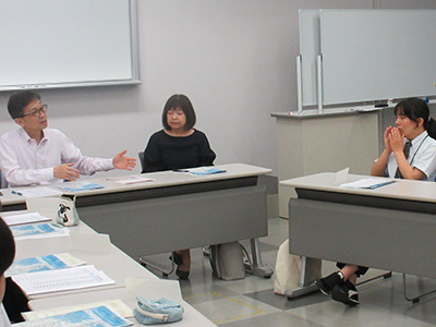 塩澤塾長、佐嶋事務局長との懇談会