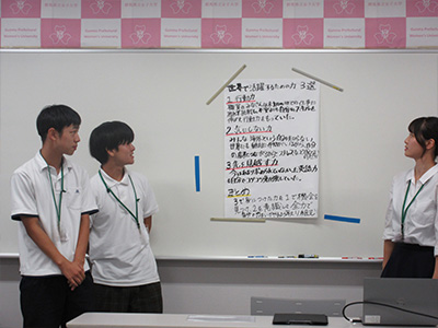 グループでの発表の様子